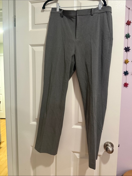 Uniqlo Pants - Uniqlo Gray Straight-Leg Dress Trousers
